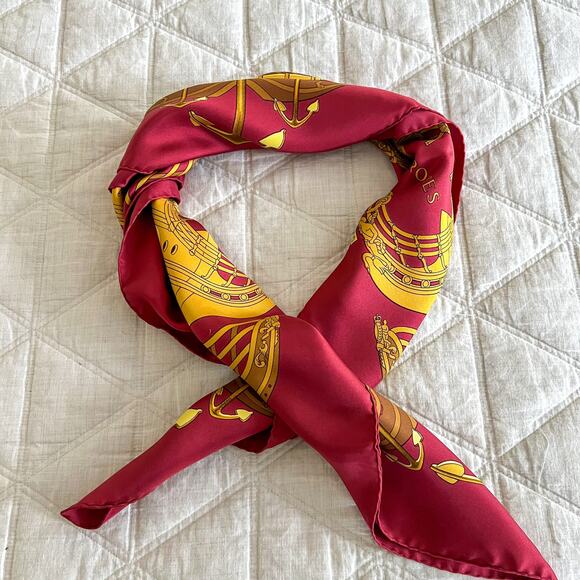 Hermès Silk Proues 90 Scarf - Picture 6 of 7